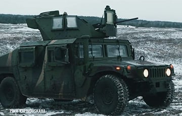 Полк Калиновского показал комбинацию бронеавто Humvee с легендарным пулеметом M2 Browning