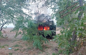 Украинские дроны подбили московитский «Смешарик» в Херсонской области