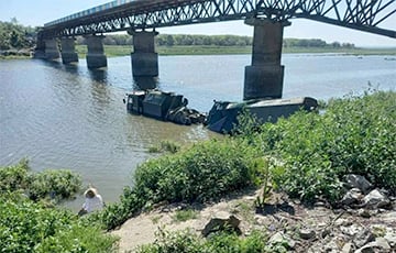 Московиты пытались форсировать реку на Харьковщине и утопили технику