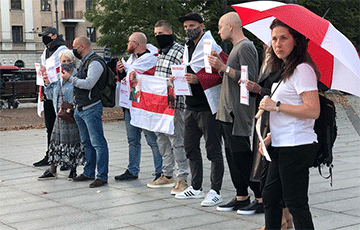 Белорусы зарубежья вышли на акции солидарности с белорусскими журналистами
