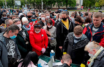 В Минске после пикета на Комаровском рынке произошли задержания