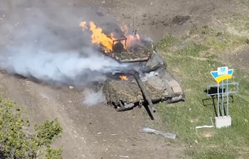 ВСУ сожгли «непобедимый» московитский танк «Прорыв»