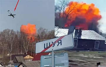 «Прилет» по бригаде РФ в Шуе: появилось видео удара, снятое изнутри казармы