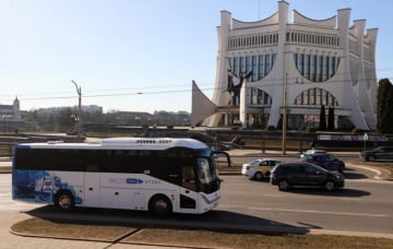 40 китайских автобусов поедут из Гродно в Минск