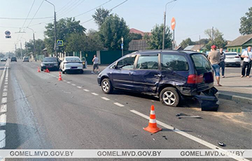 В Гомеле столкнулись четыре автомобиля