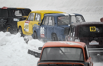 В Боровой прошли снежные «контактные» гонки