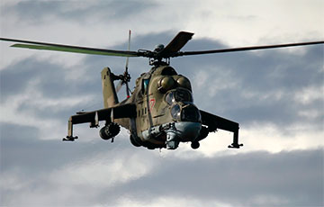 Украинские военные уничтожили московитский ударный вертолет Ми-24