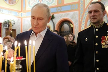 Путин отметил Рождество на секретной военной базе
