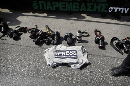Греция осталась без новостей из-за забастовки журналистов