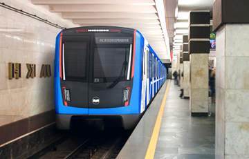 Появилось видео из минского метро с новым поездом