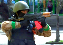 Боевики напали на отделение милиции под Луганском