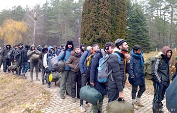 Беларусские силовики собрали около 800 беженцев на границе с Польшей
