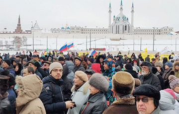 Казань вышла объединенный протестный митинг против Путина