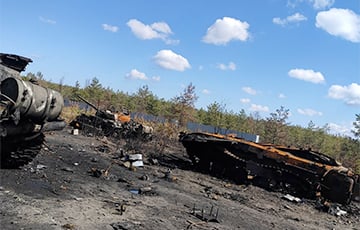 В Чернобыльской зоне остались груды уничтоженной техники врага