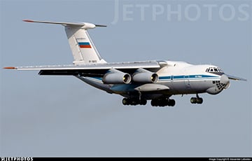 В «Мачулищи» прилетел московитский военный самолет Ил-76