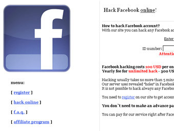 Посетителям сайта "Зенита" предложили взломать учетные записи Facebook