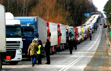 Очереди грузовиков на беларусской границе почти исчезли