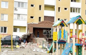 В киевском дворе нашли обломки огромной московитской ракеты