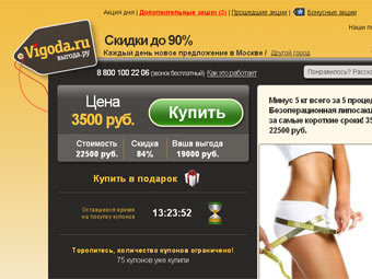 Блаватник купил 30 процентов сервиса скидок Vigoda.ru