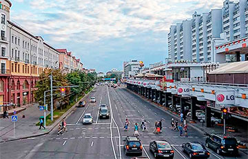 В Минске перестанут использовать краску для нанесения разметки на дорогах