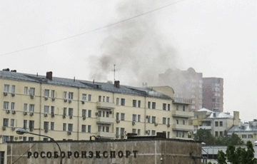 В Москве горел военкомат