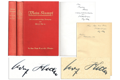 На аукцион выставили Mein Kampf с автографом автора