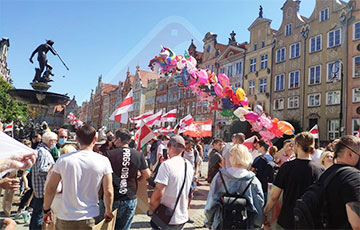 Акция солидарности с Беларусью прошла в польском Гданьске