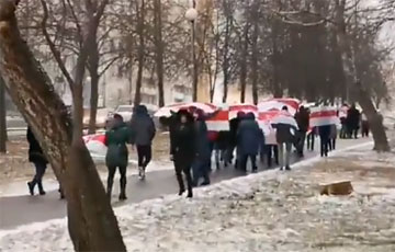 Жители Гродно прошлись маршем по городу
