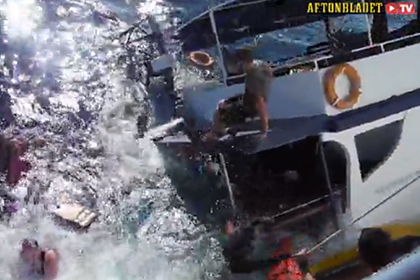 Шведский дайвер снял кораблекрушение на видеокамеру
