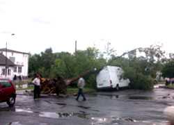 На Пинск обрушился «тропический» шторм (Фото)
