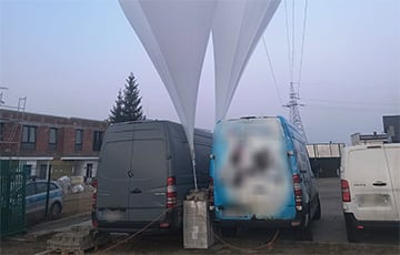 В Белостоке приземлился метеозонд