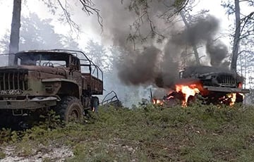 Украинский спецназ уничтожил московитский «Урал» с иранскими снарядами для «Градов»