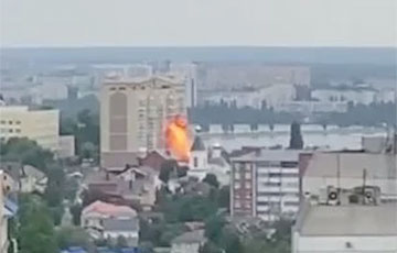 По дому в Воронеже ударил дрон, подобный московитско-иранскому «Герань-2»