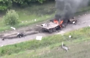 Украинский спецназ уничтожил с помощью «Стугны» московитский грузовик