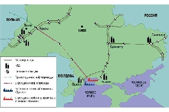 По нефтепроводу Одесса-Броды в аверсном режиме началась пробная прокачка нефти для Беларуси