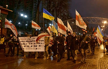 В Киеве прошел Марш памяти беларусов, погибших за Украину