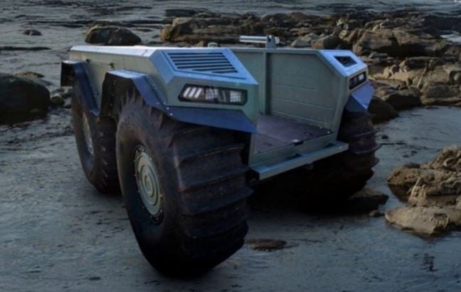 ВСУ получили мощную беспилотную платформу-амфибию UNEX UGV