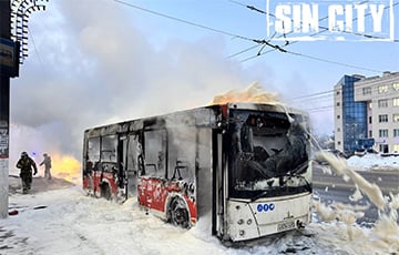 В Московии сгорел еще один МАЗ