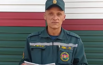 Пожарный — министру МЧС: Отчетливо понимаю, кто враг белорусского народа