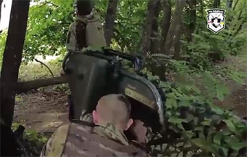 Беларусские бойцы из полка Калиновского мощно бьют по московитам из ПТРК «Милан»