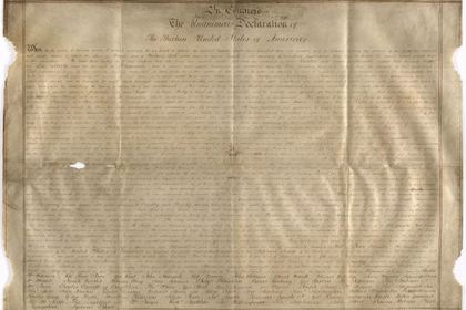 Ученые нашли в Великобритании вторую копию Декларации независимости США