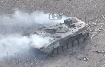 Украинские военные из «Джавелина» уничтожили вражеский БМП