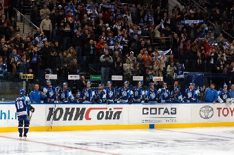 Хоккеисты минского "Динамо" выиграли у челябинского "Трактора" в домашнем матче чемпионата КХЛ