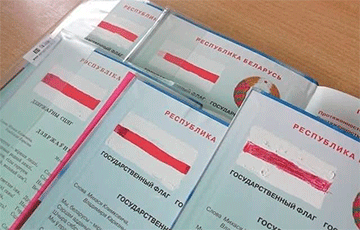 Белорусские школьники заменили в дневниках «закат над болотом» на настоящие флаги
