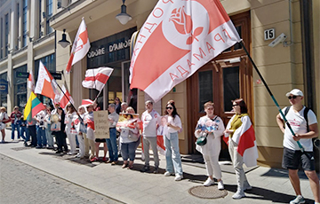 В Вильнюсе прошла акция солидарности с беларусскими политзаключенными