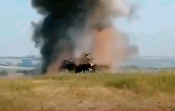 Эффектный взрыв: ВСУ уничтожили московитский танк