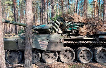 Украинские нацгвардейцы «затрофеили» танк московитов под освобожденным Лиманом