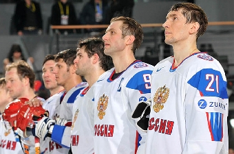 Андрей Костицын готовится к матчу со сборной Швейцарии на чемпионате мира по хоккею