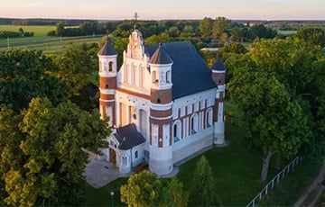 Вокруг церкви-крепости в Мурованке спилили все старые деревья