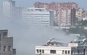 В здание администрации главаря террористов «ДНР» Пушилина прилетела ракета